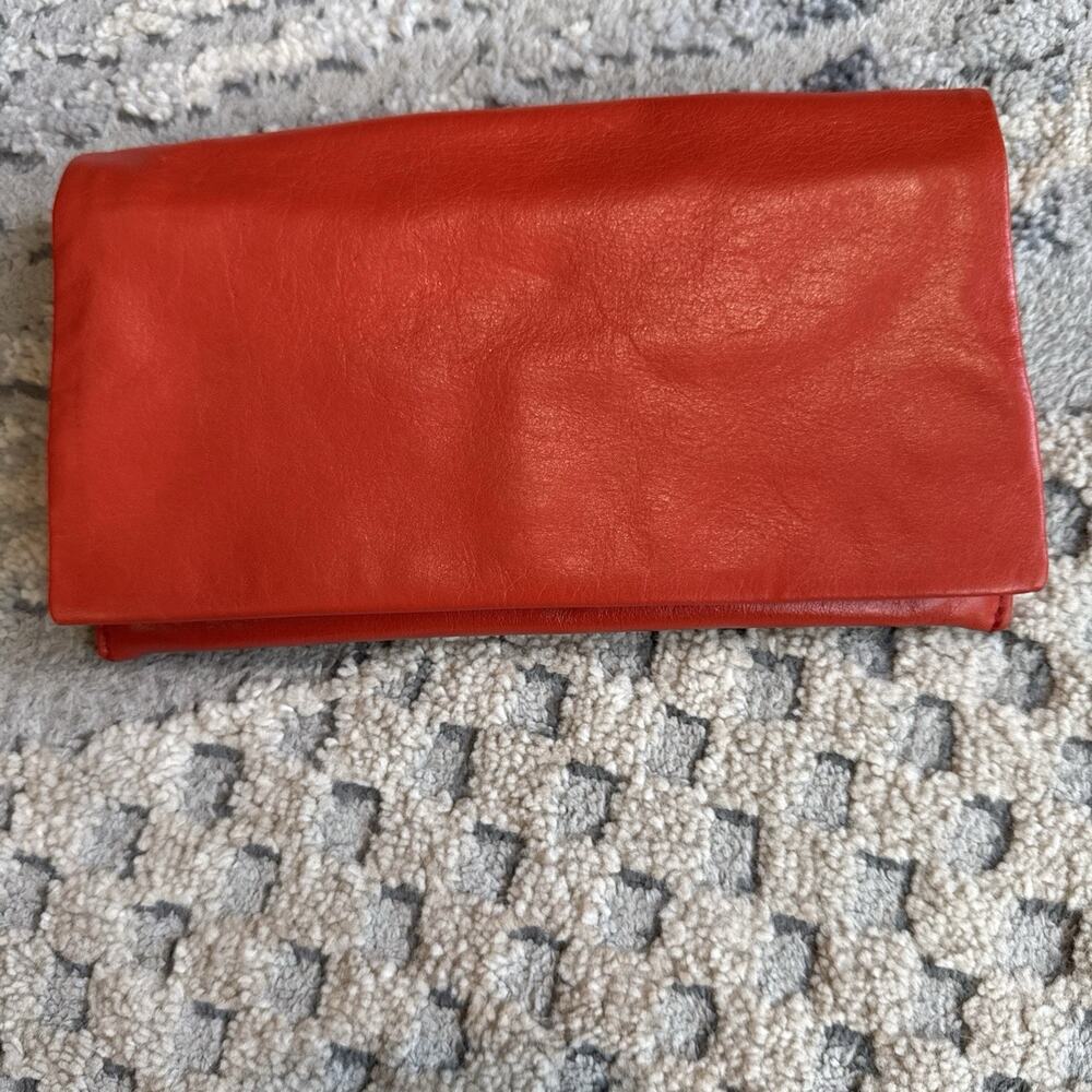 Latico Leathers ELOISE Wallet Orange Genuine Soft Leather NWOT